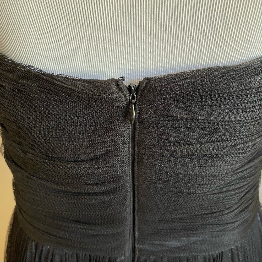Suzi Chin for Maggy Boutique Black Overlay Dress - Picture 5 of 10